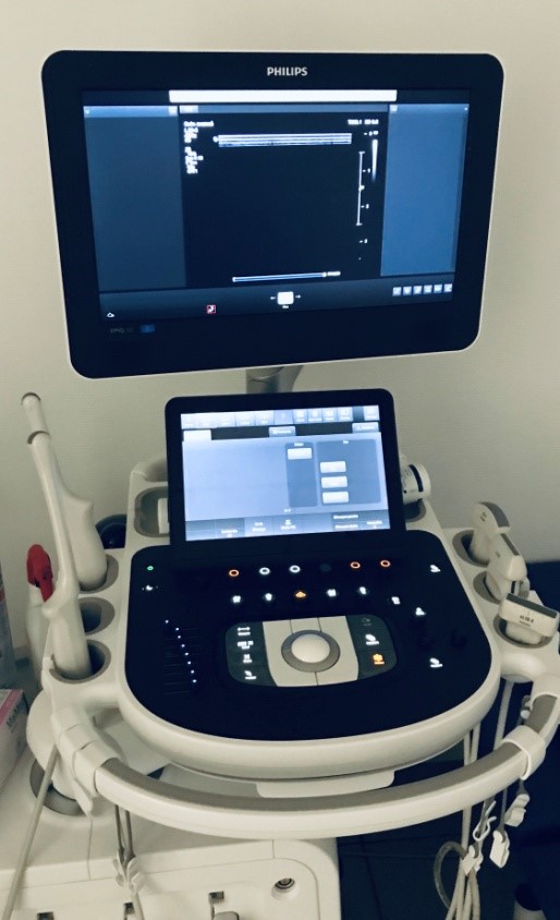 Photographie d'une échographie de la gorge